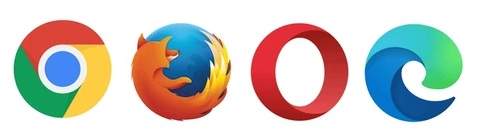 Chrome Firefox Opera Edge